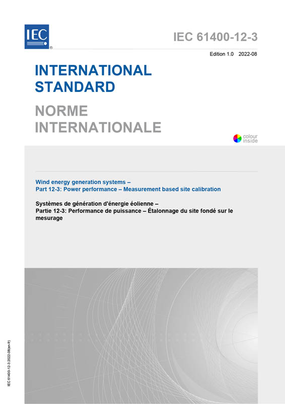 Cover IEC 61400-12-3:2022
